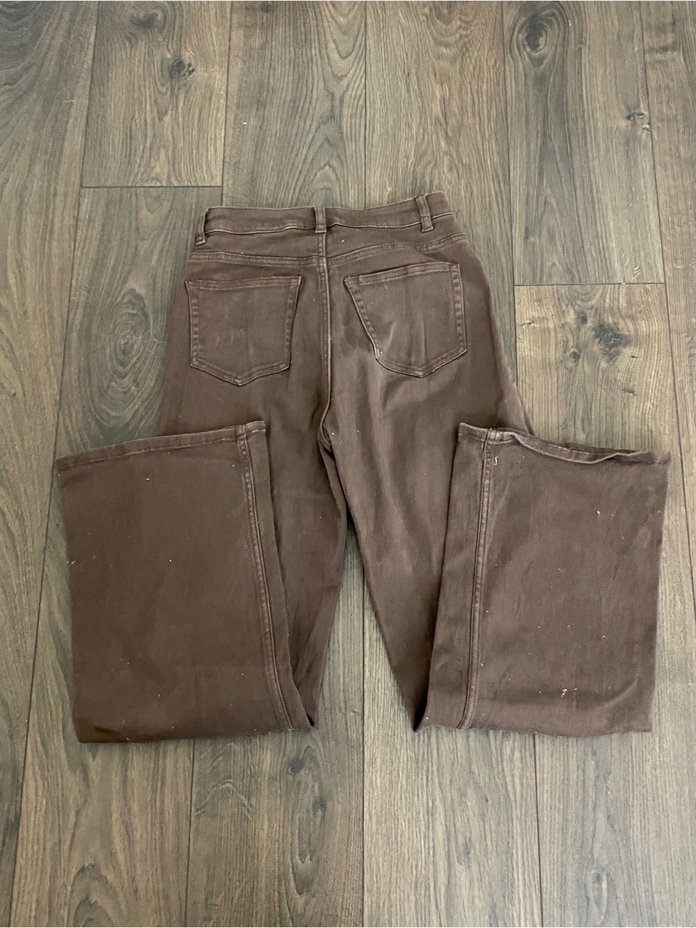H&M Brown Wide-Leg High-Rise Jeans - Picture 5 of 5